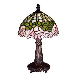 Home Office 13 Inch H Cabbage Rose Mini Lamp