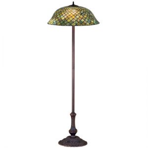 Tiffany Fish Scale Stained Glass Floor Lamp