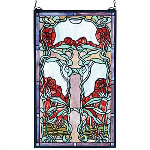 Art Nouveau Stained Glass - Nouveau Lily Stained Glass Window