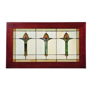 Stained Gl Studio Art Window Panels Side Hanging Handmade Art Arts Crafts Wood Frame Stained Gl Window