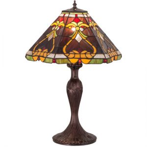 Amethyst Glass Lamp Tiffany Style Stained Art Glass Shades