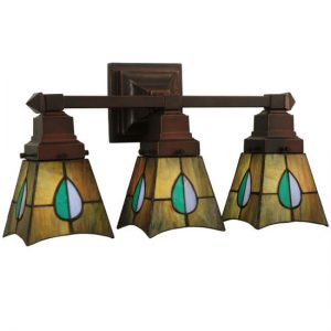 Art Nouveau Wall Sconce Lighting Tiffany Style Stained Glass Lamps
