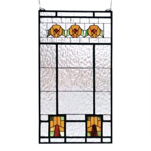 Arts And Crafts Stained Glass Windows Design Tiffany Style Mosaic