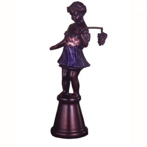 Bacchus Fairy Tail Figurine Lamp Solid Brass Sculpture Side Table Light