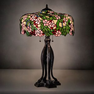Cherry Blossom Table Lamp Stained Glass Table Lamp Tiffany Style Decor