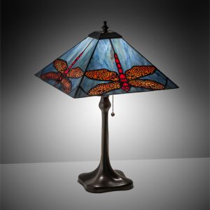 Dragonfly Small Table Lamp Lighting for Tiffany Style Decor