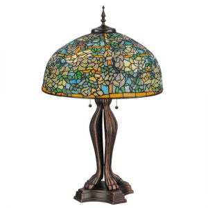 Flower Lamp Tiffany Style Stained Art Glass Shades