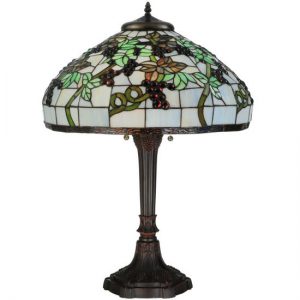 Grape Cluster Table Lamp Tiffany Style Stained Art Glass Shades