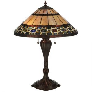 Ilona Table Lamp Art Deco Lighting Tiffany Style Stained Glass