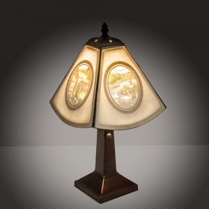 Lithophane Small Table Lamp Lighting for Tiffany Style Decor