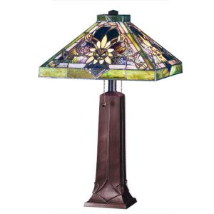 Mayan Solstice Sun Lamp Tiffany Style Stained Art Glass Shades