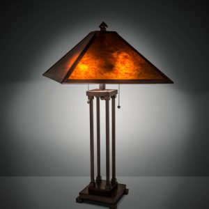 Mission Prime Mica Shade Table Lamp Reproduction Antique Lighting
