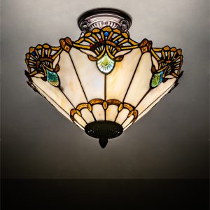 Nautical Ceiling Light Fixtures Tiffany Style Stained Glass