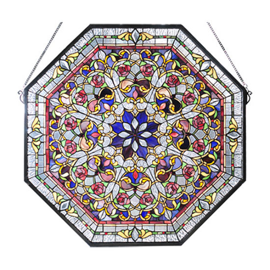 Octagon Stained Glass Window Tiffany Style Home Decorations