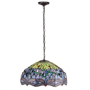 rple Dragonfly Hanging Lights For Bedroom Tiffany Style Stained Glass