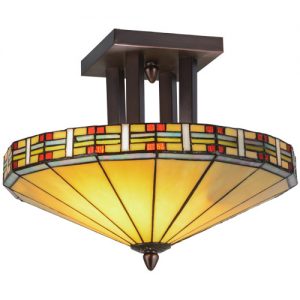 Southwestern Stained Glass Ceiling Light Fixture Home Decorating