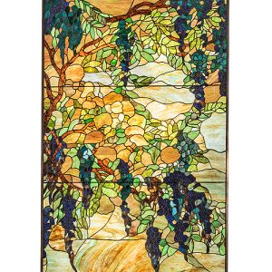 Tiffany Wisteria Stained Glass Panel Hangings Home Decor Art