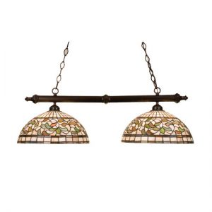 Turning Leaf Kitchen Island Lighting Glenn Stained Glass Lamps