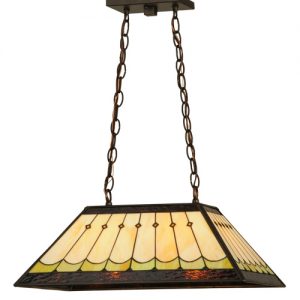 Mission Style Hanging Lights For Island Glenn Shop Stained Glass